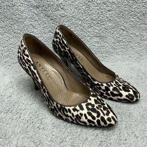 ANYI LU Animal Print Heels Womens US 6.5 EU 36.5 Suede Leather Made in Italy